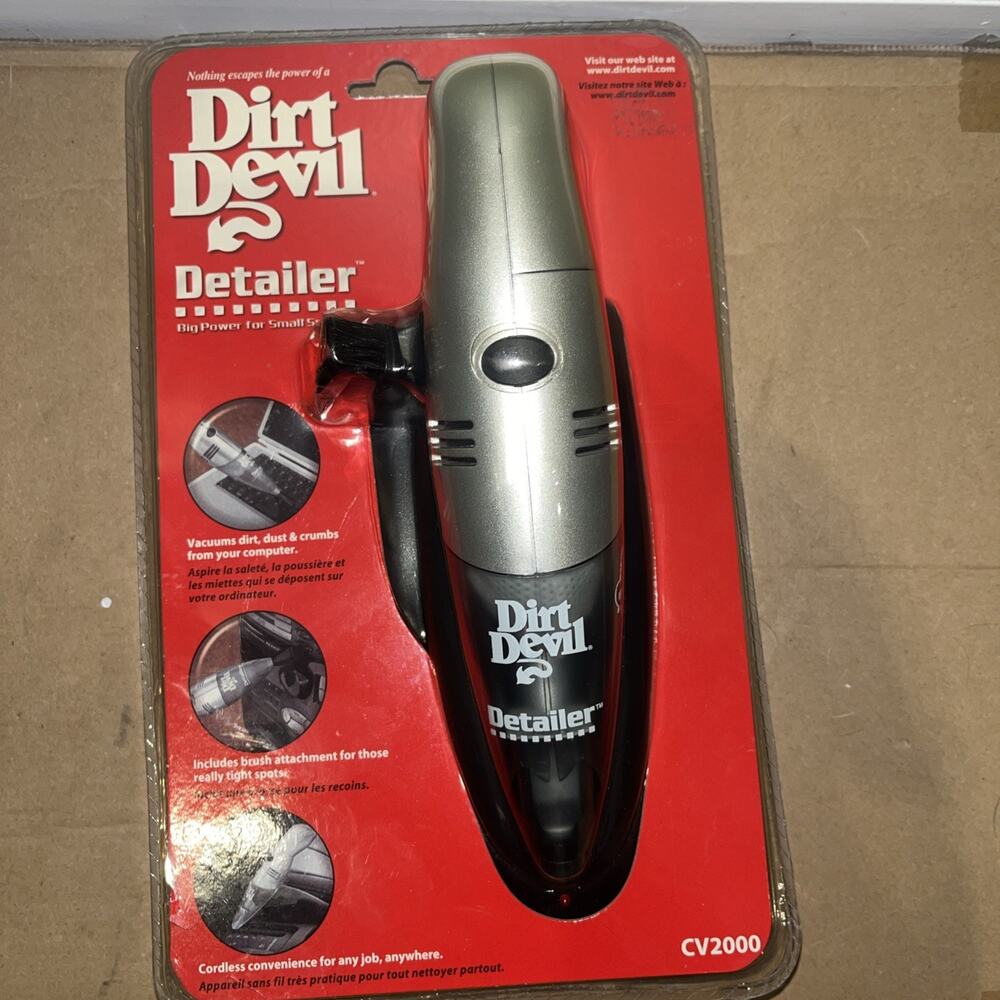 Dirt Devil Detailer Cordless Vacuum CV2000 New Vintage Old Stock 2005 Sealed - Picture 1 of 5